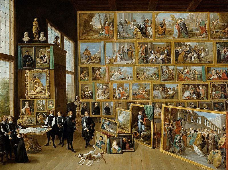 David Teniers the Younger Erzherzog Leopold Wilhelm in seiner Galerie in Brussel oil painting picture